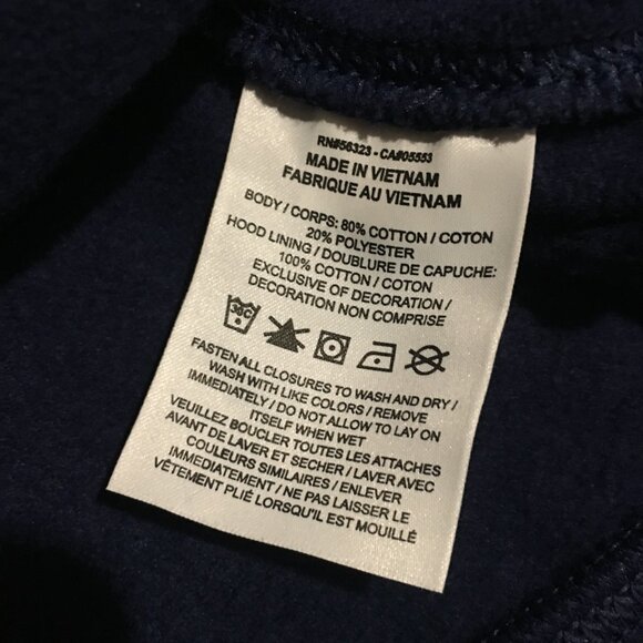 Nike Club Fleece Hoodie Full Zip Sweatshirt Mens Large Blue Olympic - Picture 5 of 9